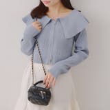 お顔周りスッキリ見え◎ ビッグ衿ジップカーディガン | NICE CLAUP / OLIVE des OLIVE OUTLET | 詳細画像24