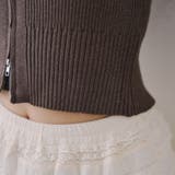 お顔周りスッキリ見え◎ ビッグ衿ジップカーディガン | NICE CLAUP / OLIVE des OLIVE OUTLET | 詳細画像30
