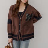 ブラウン | 【MARCHES】レタードカーデ | NICE CLAUP / OLIVE des OLIVE　OUTLET