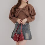 オフショルでも着られる、リボンがキュートなセットアイテム | NICE CLAUP / OLIVE des OLIVE OUTLET | 詳細画像3