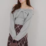 オフショルでも着られる、リボンがキュートなセットアイテム | NICE CLAUP / OLIVE des OLIVE OUTLET | 詳細画像11