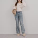 オフショルでも着られる、リボンがキュートなセットアイテム | NICE CLAUP / OLIVE des OLIVE OUTLET | 詳細画像49