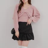 ピンク | オフショルでも着られる、リボンがキュートなセットアイテム | NICE CLAUP / OLIVE des OLIVE OUTLET
