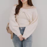 オフ | オフショルでも着られる、リボンがキュートなセットアイテム | NICE CLAUP / OLIVE des OLIVE OUTLET