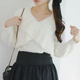 フェザークロスフリルニット | NICE CLAUP / OLIVE des OLIVE OUTLET | 詳細画像1