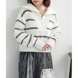 ハーフZIPニット | NICE CLAUP / OLIVE des OLIVE　OUTLET | 詳細画像3 