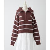 ブラウン | ハーフZIPニット | NICE CLAUP / OLIVE des OLIVE　OUTLET