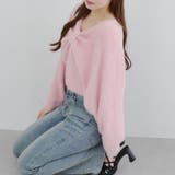 【ふわふわ、大人可愛い♪】リボンニット＆キャミソールセット | NICE CLAUP / OLIVE des OLIVE　OUTLET | 詳細画像2 