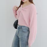 【ふわふわ、大人可愛い♪】リボンニット＆キャミソールセット | NICE CLAUP / OLIVE des OLIVE　OUTLET | 詳細画像3 