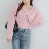 【ふわふわ、大人可愛い♪】リボンニット＆キャミソールセット | NICE CLAUP / OLIVE des OLIVE　OUTLET | 詳細画像4 