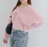 【ふわふわ、大人可愛い♪】リボンニット＆キャミソールセット | NICE CLAUP / OLIVE des OLIVE　OUTLET | 詳細画像5 