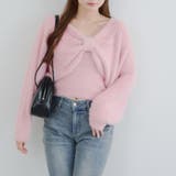 【ふわふわ、大人可愛い♪】リボンニット＆キャミソールセット | NICE CLAUP / OLIVE des OLIVE　OUTLET | 詳細画像9 