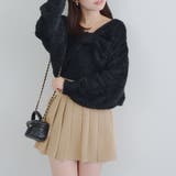 【ふわふわ、大人可愛い♪】リボンニット＆キャミソールセット | NICE CLAUP / OLIVE des OLIVE　OUTLET | 詳細画像11 