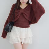 【ふわふわ、大人可愛い♪】リボンニット＆キャミソールセット | NICE CLAUP / OLIVE des OLIVE　OUTLET | 詳細画像32 