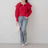 ビッグ衿ZIPUPニット | NICE CLAUP / OLIVE des OLIVE OUTLET | 詳細画像7