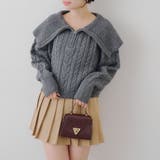 ビッグ衿ZIPUPニット | NICE CLAUP / OLIVE des OLIVE　OUTLET | 詳細画像16 