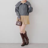 ビッグ衿ZIPUPニット | NICE CLAUP / OLIVE des OLIVE　OUTLET | 詳細画像20 