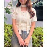 チョーカー付ベビーケーブルプルオーバー | NICE CLAUP / OLIVE des OLIVE　OUTLET | 詳細画像21 