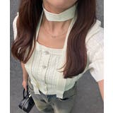 アイボリー | チョーカー付ベビーケーブルプルオーバー | NICE CLAUP / OLIVE des OLIVE　OUTLET