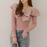 オフショルリボンニット | NICE CLAUP / OLIVE des OLIVE　OUTLET | 詳細画像3 