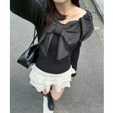 オフショルリボンニット | NICE CLAUP / OLIVE des OLIVE　OUTLET | 詳細画像12 