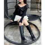 オフショルリボンニット | NICE CLAUP / OLIVE des OLIVE　OUTLET | 詳細画像16 