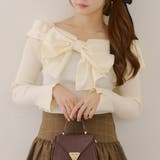 オフショルリボンニット | NICE CLAUP / OLIVE des OLIVE　OUTLET | 詳細画像22 