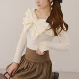 オフショルリボンニット | NICE CLAUP / OLIVE des OLIVE　OUTLET | 詳細画像23 