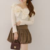 オフショルリボンニット | NICE CLAUP / OLIVE des OLIVE　OUTLET | 詳細画像4 