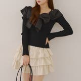 オフショルリボンニット | NICE CLAUP / OLIVE des OLIVE　OUTLET | 詳細画像35 