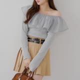 衿フリルニットトップス | RMAF　NICE CLAUP / OLIVE des OLIVE | 詳細画像1 