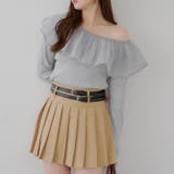 トップグレー | 衿フリルニットトップス | RMAF　NICE CLAUP / OLIVE des OLIVE