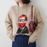 ベージュ | 【NUNIFE】おじジャガードニット | RMAF NICE CLAUP / OLIVE des OLIVE