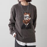 Dブラウン | 【NUNIFE】おじジャガードニット | RMAF NICE CLAUP / OLIVE des OLIVE