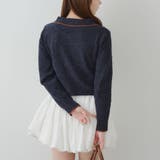 ベロアモールWZIPカーディガン | NICE CLAUP / OLIVE des OLIVE　OUTLET | 詳細画像6 