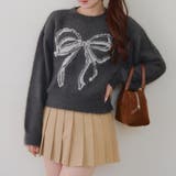 リボン柄シャギーニット | NICE CLAUP / OLIVE des OLIVE OUTLET | 詳細画像12