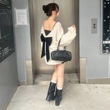 【リボンコレクション】後ビッグリボンニット | RMAF　NICE CLAUP / OLIVE des OLIVE | 詳細画像13 