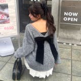 グレー | 【リボンコレクション】後ビッグリボンニット | RMAF　NICE CLAUP / OLIVE des OLIVE