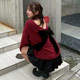 ボルドー | 【リボンコレクション】後ビッグリボンニット | RMAF　NICE CLAUP / OLIVE des OLIVE