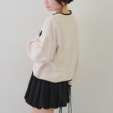 モール配色ラインロゴニット | RMAF　NICE CLAUP / OLIVE des OLIVE | 詳細画像10 