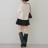 モール配色ラインロゴニット | RMAF　NICE CLAUP / OLIVE des OLIVE | 詳細画像14 