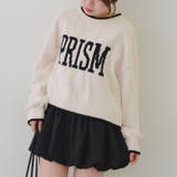 アイボリー | モール配色ラインロゴニット | RMAF　NICE CLAUP / OLIVE des OLIVE