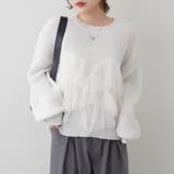 チュール付ラメニット | NICE CLAUP / OLIVE des OLIVE　OUTLET | 詳細画像3 