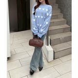 ベロアモールたっぷりハートニット | NICE CLAUP / OLIVE des OLIVE　OUTLET | 詳細画像9 