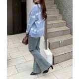 ベロアモールたっぷりハートニット | NICE CLAUP / OLIVE des OLIVE　OUTLET | 詳細画像10 