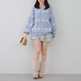 ベロアモールたっぷりハートニット | NICE CLAUP / OLIVE des OLIVE　OUTLET | 詳細画像17 