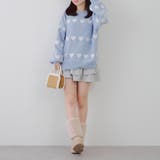 ベロアモールたっぷりハートニット | NICE CLAUP / OLIVE des OLIVE　OUTLET | 詳細画像18 