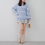 ベロアモールたっぷりハートニット | NICE CLAUP / OLIVE des OLIVE　OUTLET | 詳細画像19 