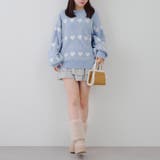 ベロアモールたっぷりハートニット | NICE CLAUP / OLIVE des OLIVE　OUTLET | 詳細画像20 