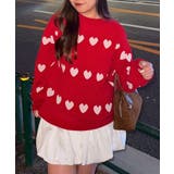 ベロアモールたっぷりハートニット | NICE CLAUP / OLIVE des OLIVE　OUTLET | 詳細画像21 